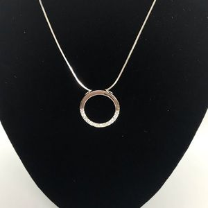 CZ Halo Pendant